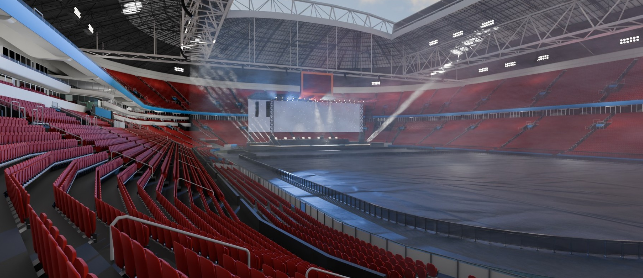 Uitzicht vanaf vak 101 in Johan Cruijff ArenA