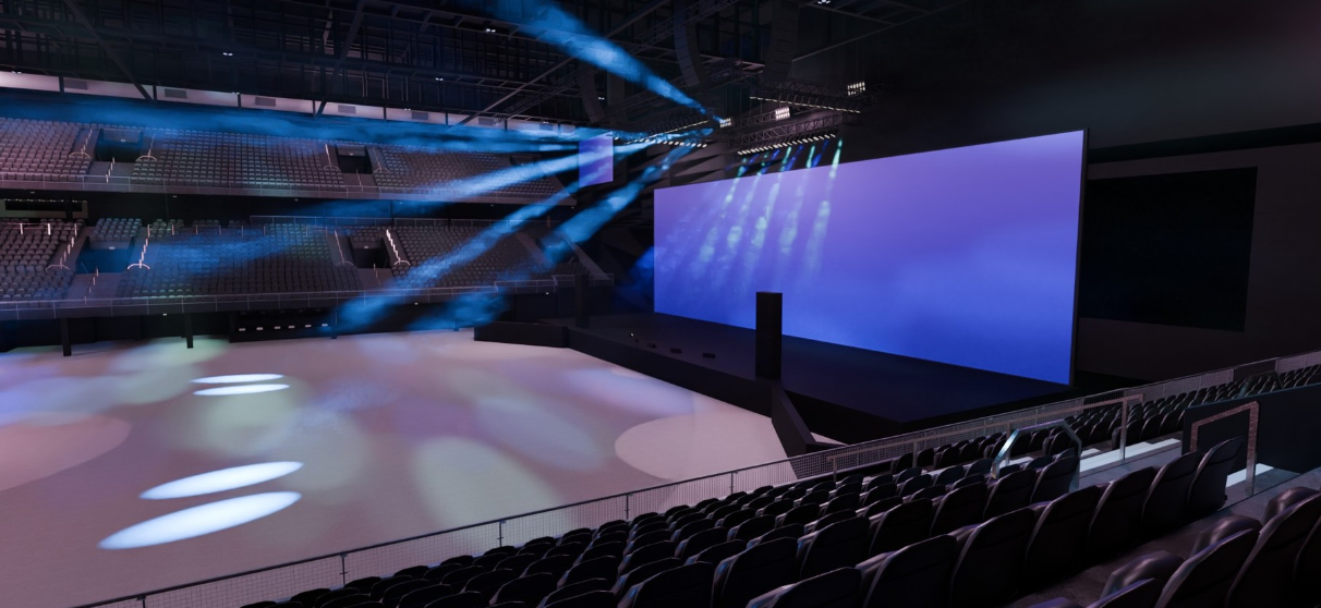 Uitzicht vanaf vak 102 in Ziggo Dome